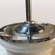 Opaline glass pendant lamp for recycled kitchen counter, vintage glass lampshade, 1960