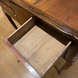 Narrow Louis Philippe walnut desk