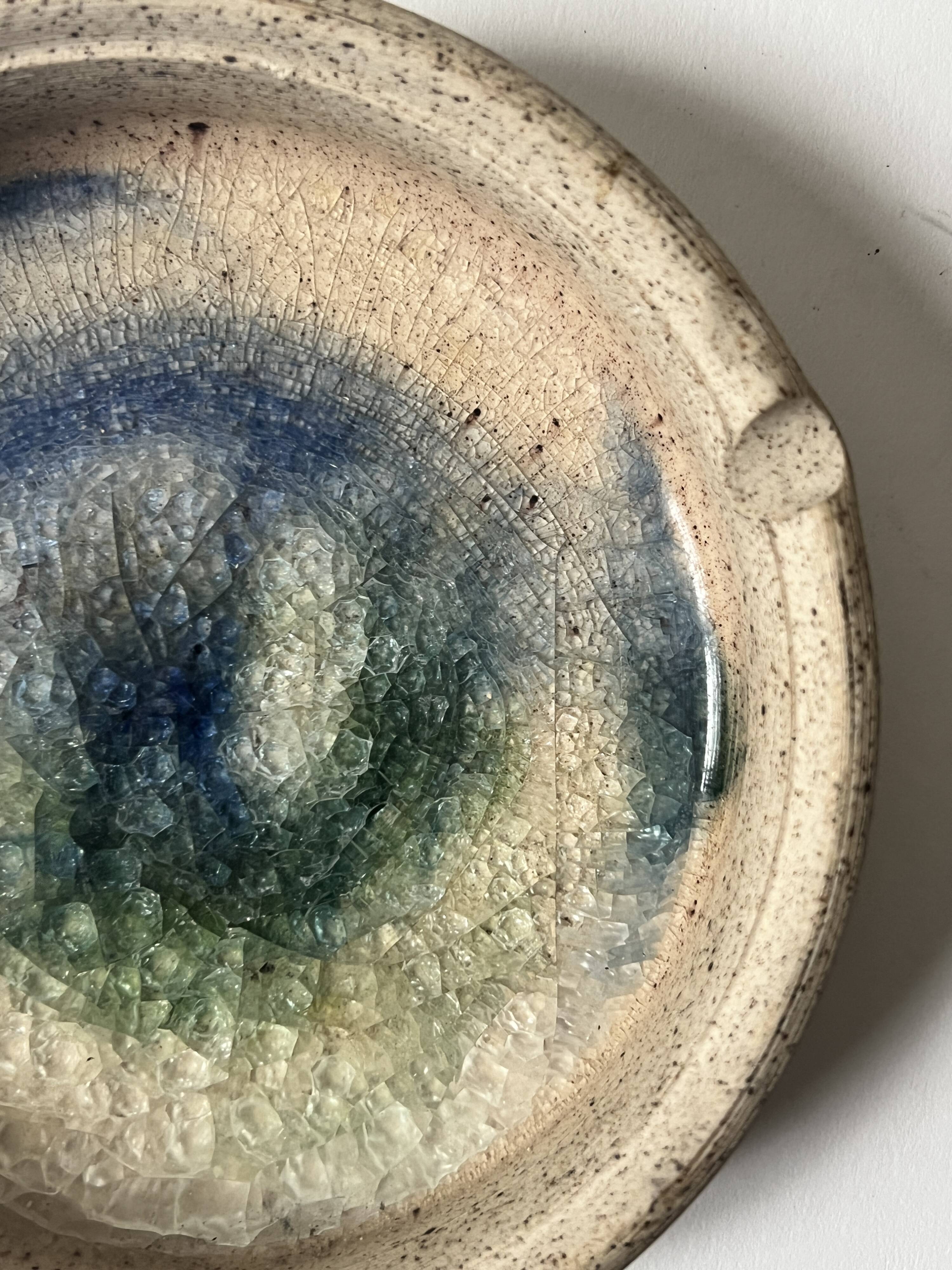 Handmade ceramic and glaze ashtray / pocket emptier