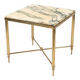 1960s brass and marble side table