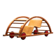 Hans Brockhage Kids Car / Rocking Chair for Siegfried Lenz 1950s