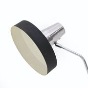 Table lamp in chrome metal and painted black by Seminara, 1960s.