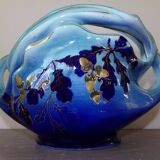 Cache-pot en faïence de luneville, keller et guérin année 1920 - art nouveau