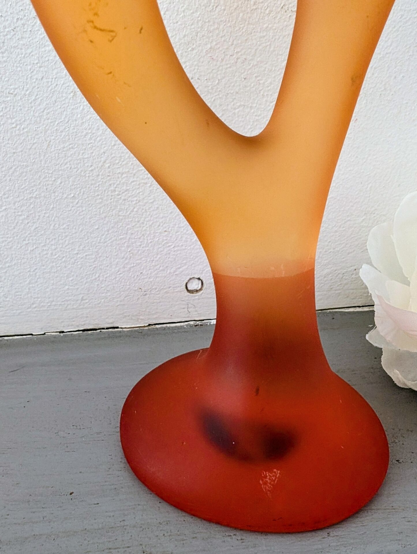 Vintage Candle Holder "Caution Curves" 1980s