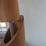 Floral wooden floor lamp