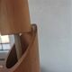 Floral wooden floor lamp
