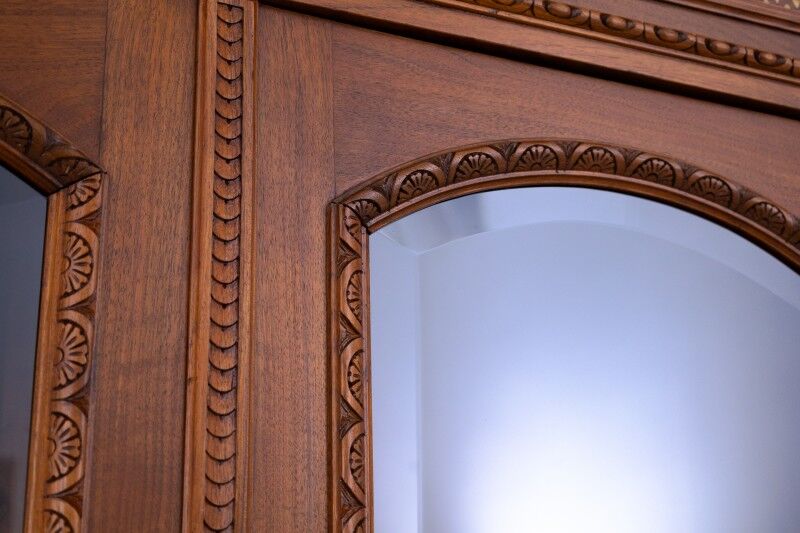 Unique Moorish style bookcase, circa 1870.
