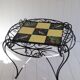 Ceramic coffee table with fish decoration, 1970s