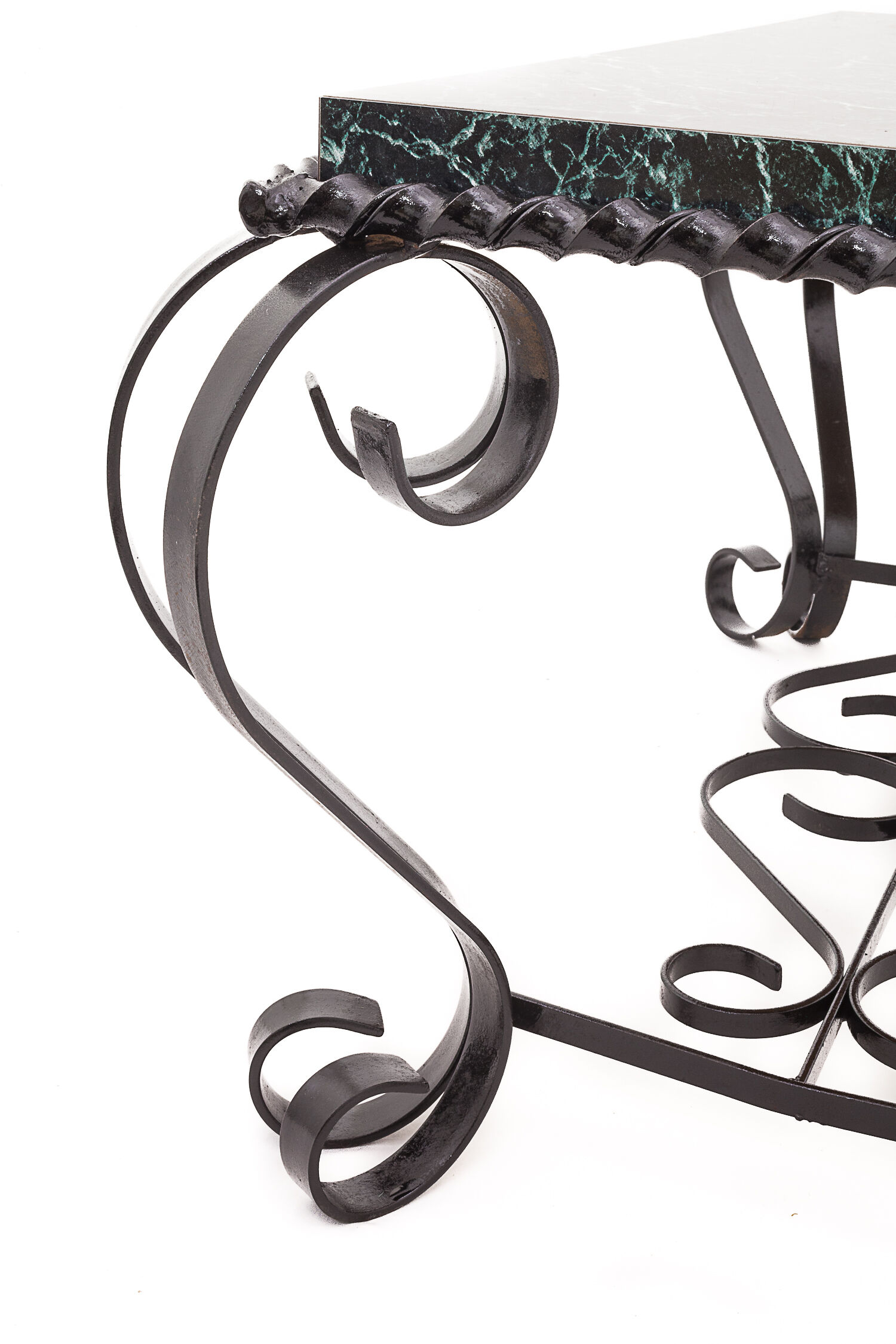 Wrought iron coffee table