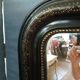 Miroir Louis Philippe noir et doré 99X72