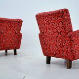 Set of Two Rare Art Deco Armchairs , Czechoslovakia, 1949s