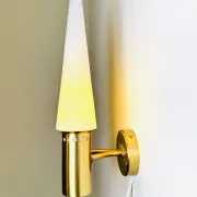 Brass Coloured Double Wall Lamp By Hans-Agne Jakobsson For Markaryd, Sweden, 1960'S