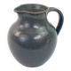 Large blue glazed stoneware pitcher Le Rivet France
