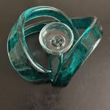 glass ribbon candle holder