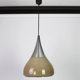 Suspension marron glacé en verre opaline