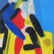 Aldo Gentilini, Composition, Mixed Technique on Masonite, 1970s, Framed