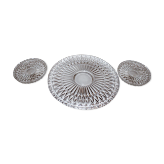 Set of flat underside and 2 vintage bottle unders