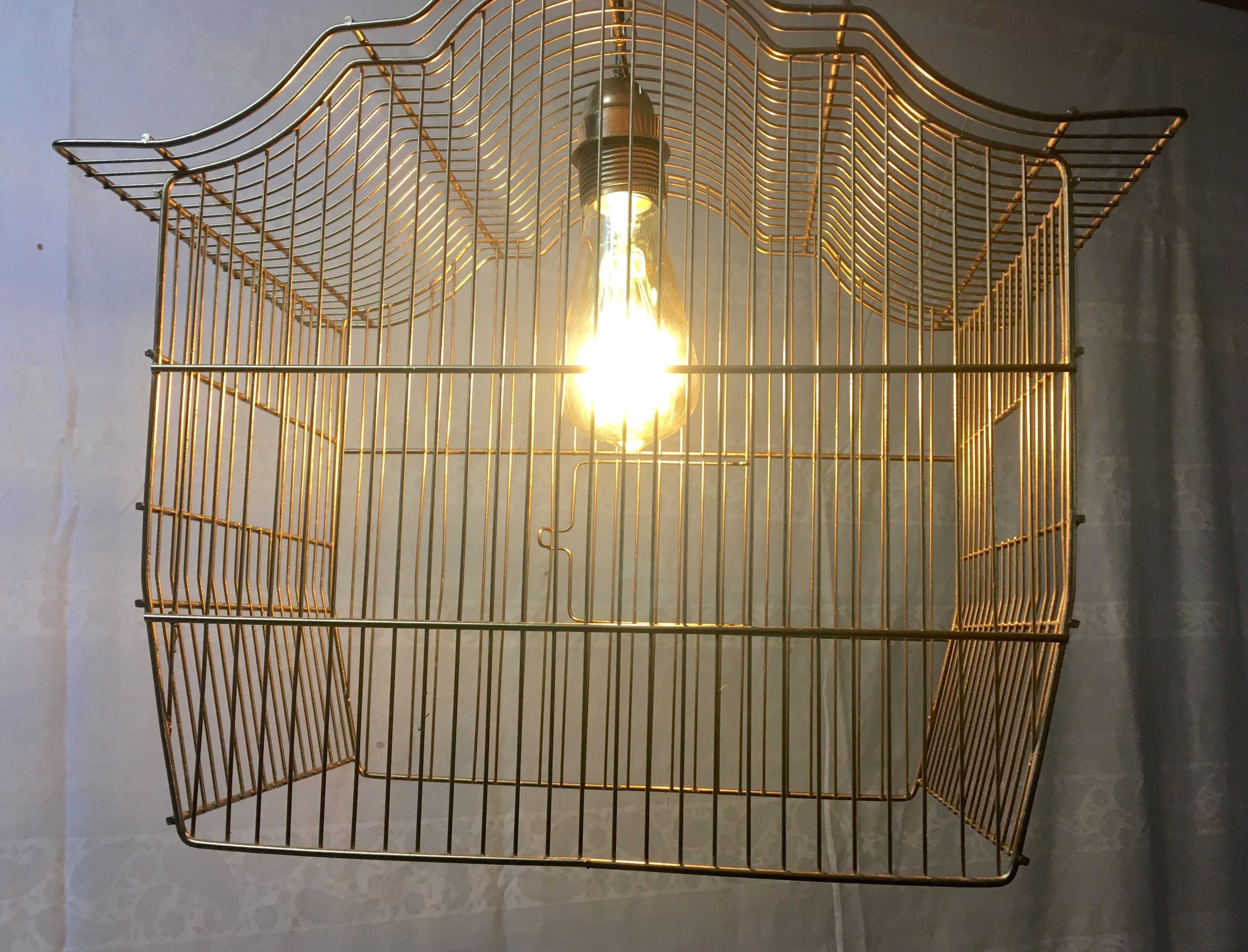 Golden birdcage suspension