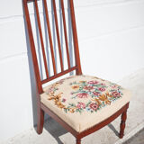 Wooden nurse chair with upholstery seat