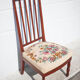 Chaise de nourrice bois avec assise tapisserie