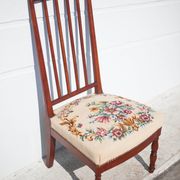 Wooden nurse chair with upholstery seat