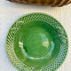 Large woven border salad bowl "Rabbit Green" Bordallo Pinheiro Po
