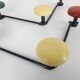Pair of coatrack three 3 patères