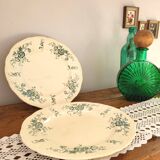 set of 2 Dupleix Longchamp ironware plates