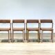 Set of Four Merano Chairs in Beech by Alexander Gufler for Ton