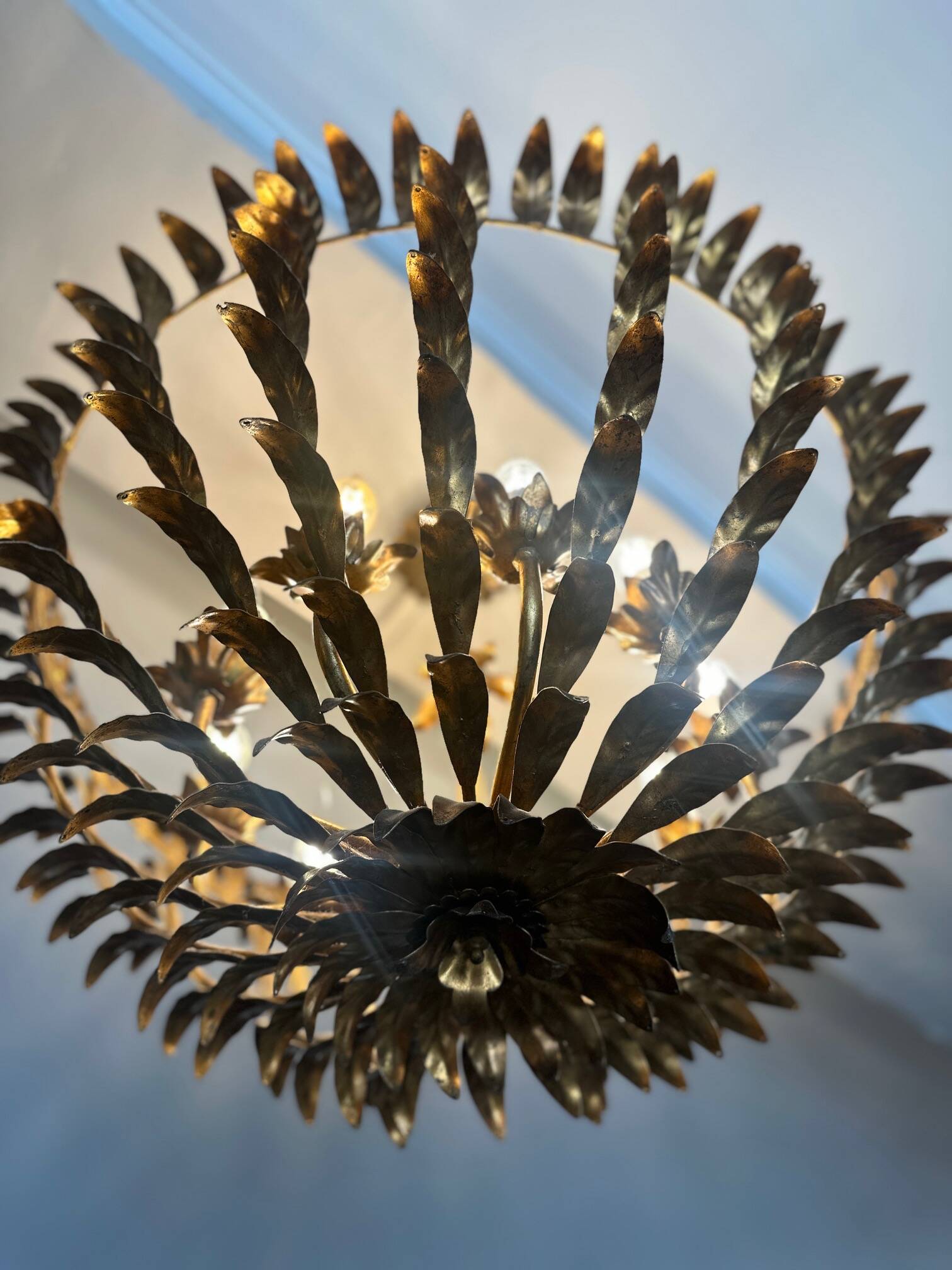 Brass chandelier 1960