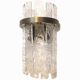Hammered strips “listelli” murano glass belt wall sconces