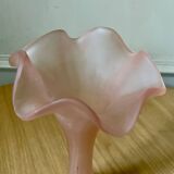 Pink polished glass vase