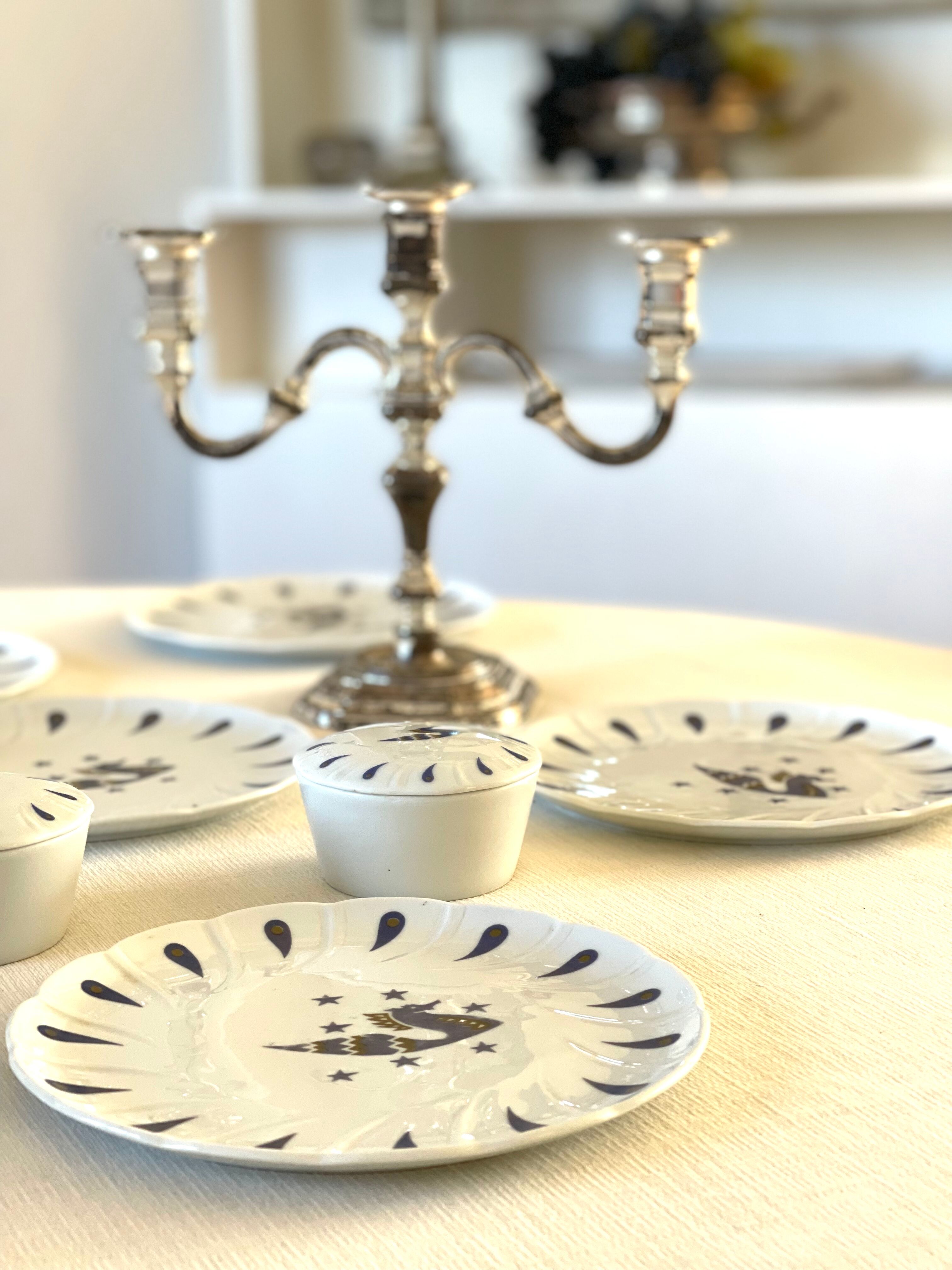 6 Bernardaud plates for Air France