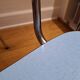 Table et chaises formica bleu