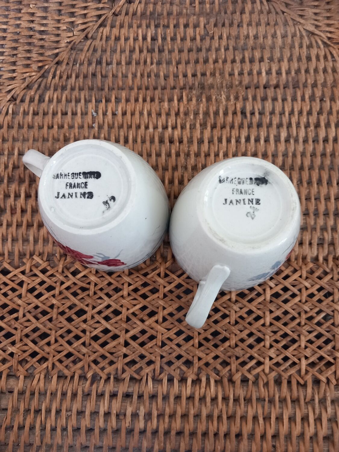 Digoin Sarreguemines Cups