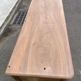 19th-century Louis XVI buffet renovated in walnut, 145cm.