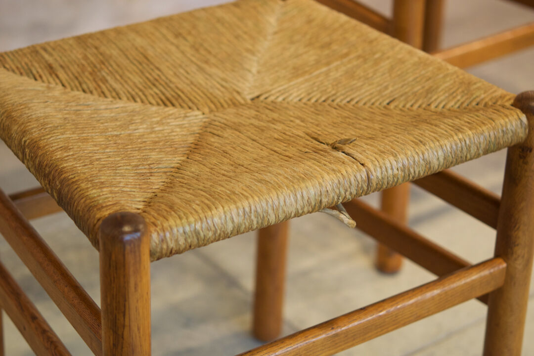 Series of four chairs and two armchairs Danish design 1960'