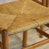 Series of four chairs and two armchairs Danish design 1960'