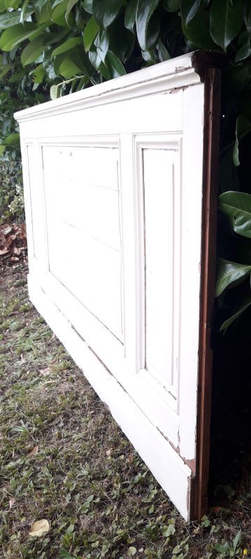 Woodwork 89x172cm painted 3 panels, 19th