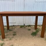 Vintage solid teak table 135x79cm an80