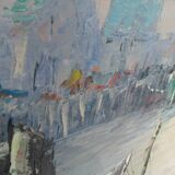 Marine painting, oil painting, signed BONEN