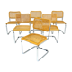 Set de 6 chaises "B32", Marcel Breuer, Italie 1990