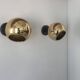 Paire d'applique vintage orientable, laiton, France 1970