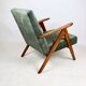 B-310 VAR green olive velvet armchair