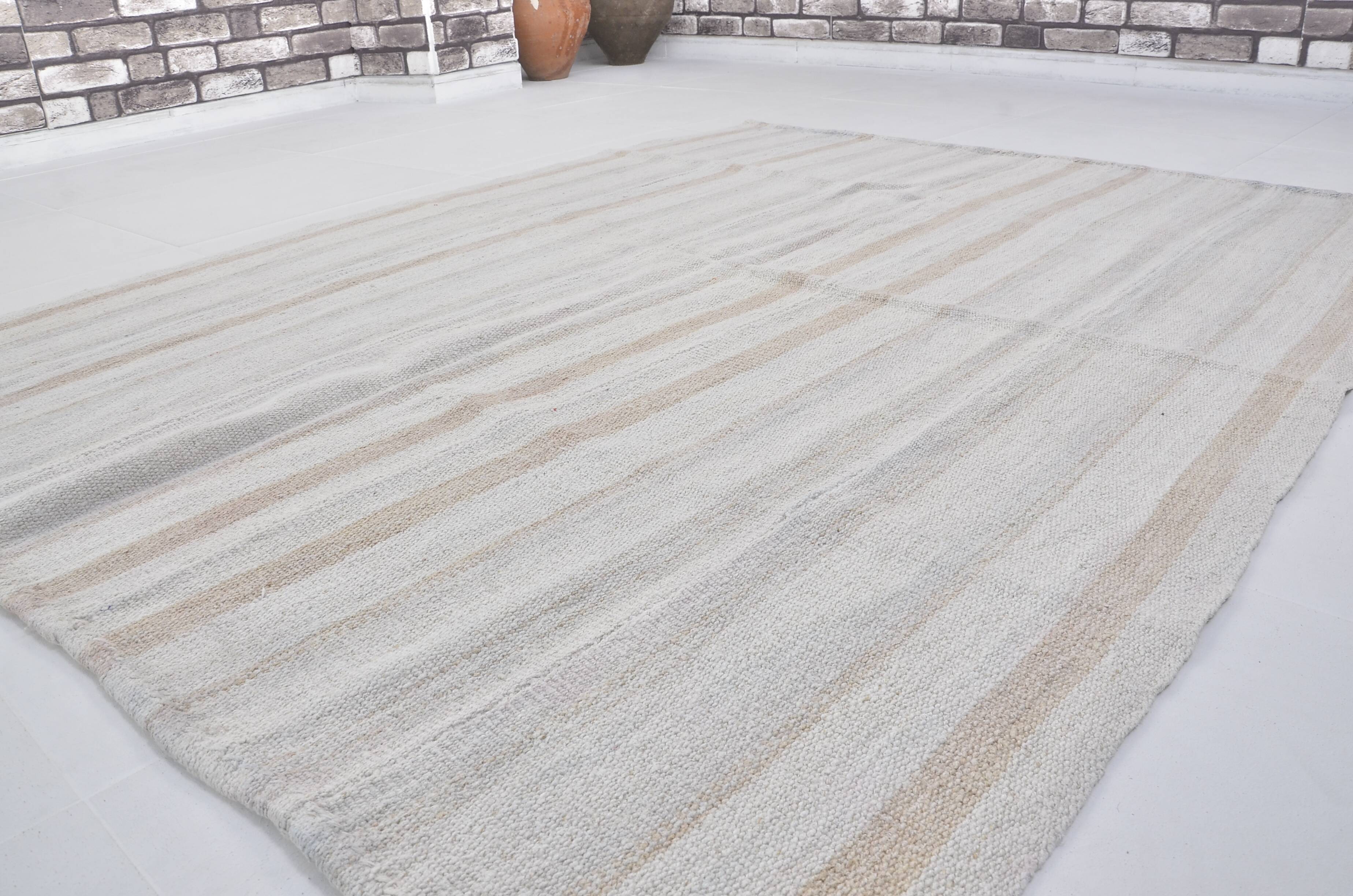 Turkish Handwoven Hemp Kilim Rug, sku 3663