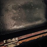 Old wooden kitchen storage box