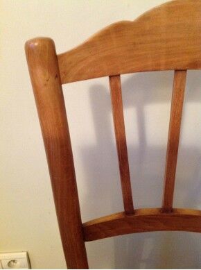 Chair Bistro décor crocodile light wood