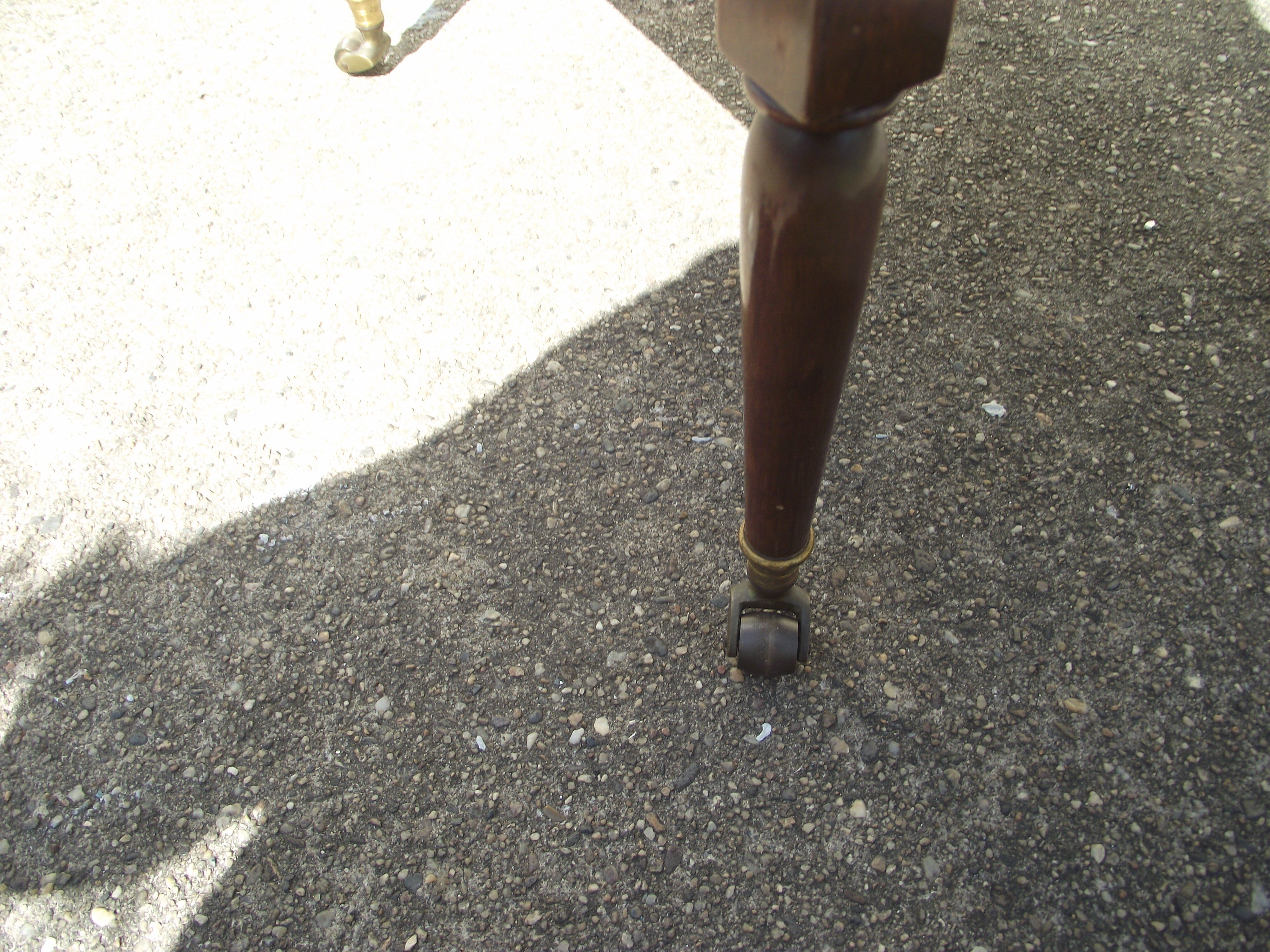 Solid mahogany board bedside table