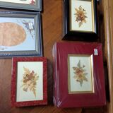 5 herbariums, framed floral arrangement