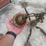 Old style metal chandelier (candle bulbs)